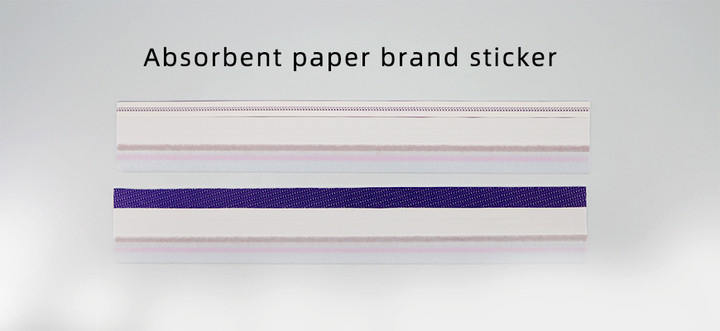 Saugfähiger Markenaufkleber aus Papier